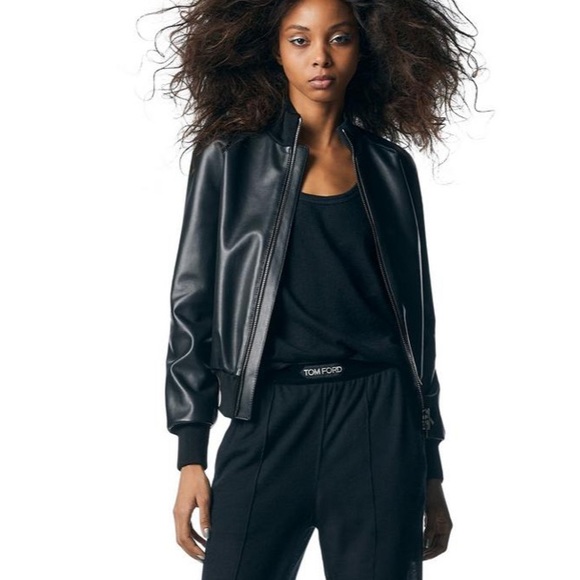 Tom Ford Matte Calf Leather Bomber Jacket - 34 / XS - NWT - Picture 3 of 8